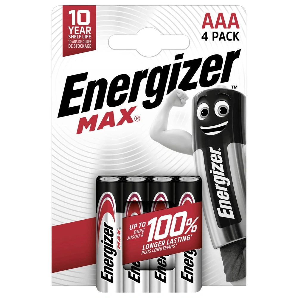 Energizer Max Aaa Battery Alkali-Manganese 1.5 V 4 Pc(S)