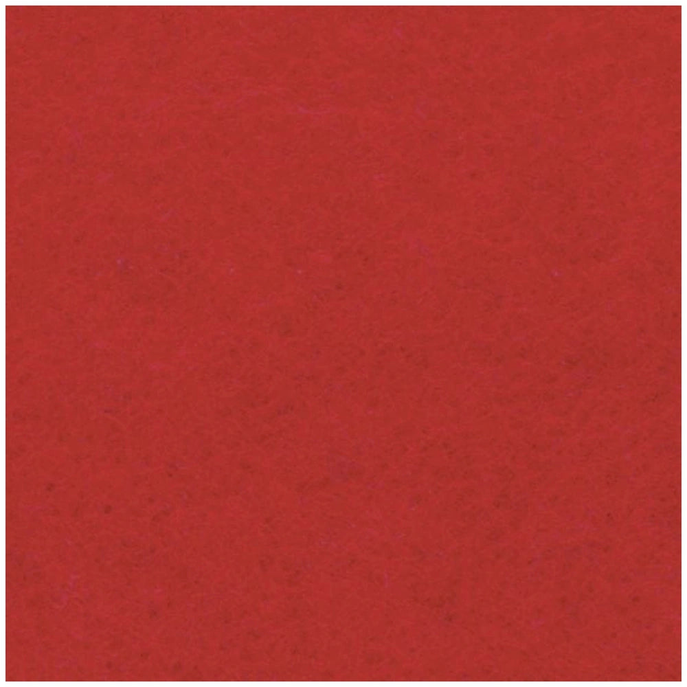 Folia Basic Bastelfilz craft felt sheets in various colors displayed on a solid red background.