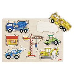 Gollness - Lift Out Puzzel Bouwplaatsvoertuigen - Puzzels