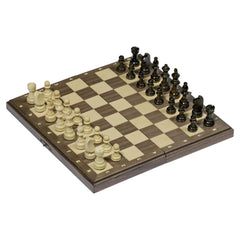 Gollness - Magnetisch Schaakspel in een Houten Scharnierdoos - Bordspellen