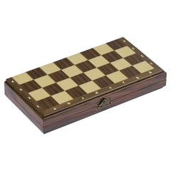 Gollness - Magnetisch Schaakspel in een Houten Scharnierdoos - Bordspellen