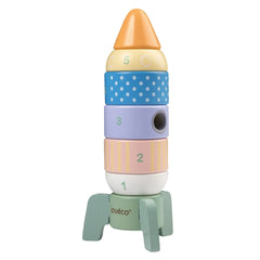 Johntoy - The Wildies Family Stacking Rocket - Sorting & Stacking Toys