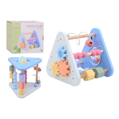 Johntoy - Wooden Activity Triangle - Baby Activity Toys