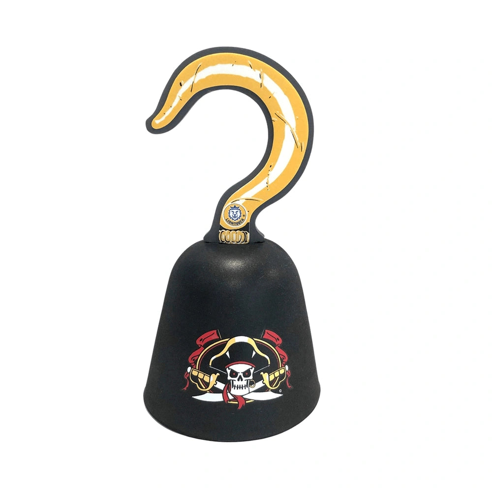 Liontouch Pirate Hook in black with yellow and white design, featuring a glossy finish for pretend play.