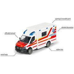 Majorette - Mercedes-Benz-Sprinter-Ambulance - Speelvoertuigen