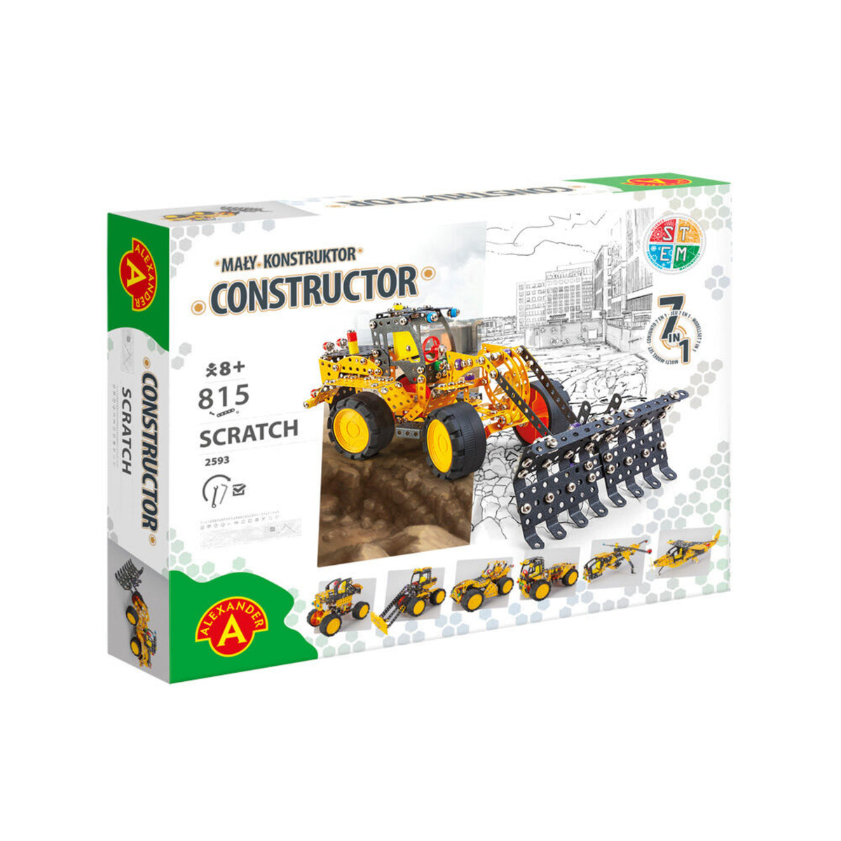 Alexander - Constructor Pro Metal Scratch 7 In 1 Construction Set Toys