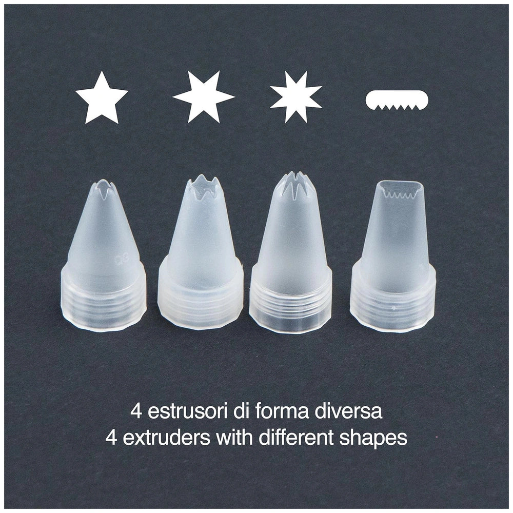 Momomi Decoden Kawaii Artist Creamy Phone Cover with four white stars and four differently shaped extruders displayed promine