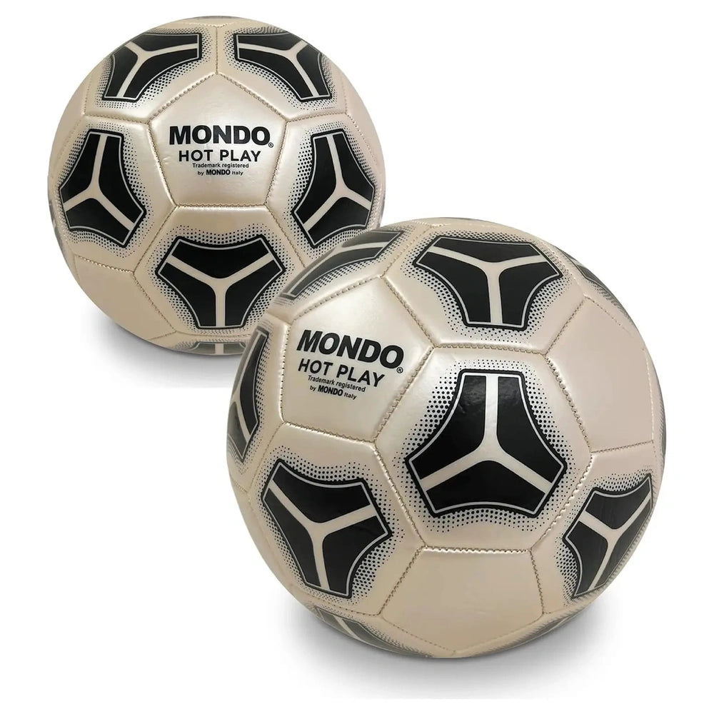 Mondo Football Hot Play, 23 cm, with black and white textured synthetic surface featuring "MONDO HOT PLAY" text and logo.