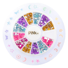 Nice - Pink It Rainbow 12 Pcs Nails Polish Set - Makeup