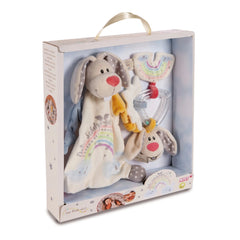 NICI - Guardian Bunny Knuffeldoek en Rammerring - Baby Activiteit Speelgoed