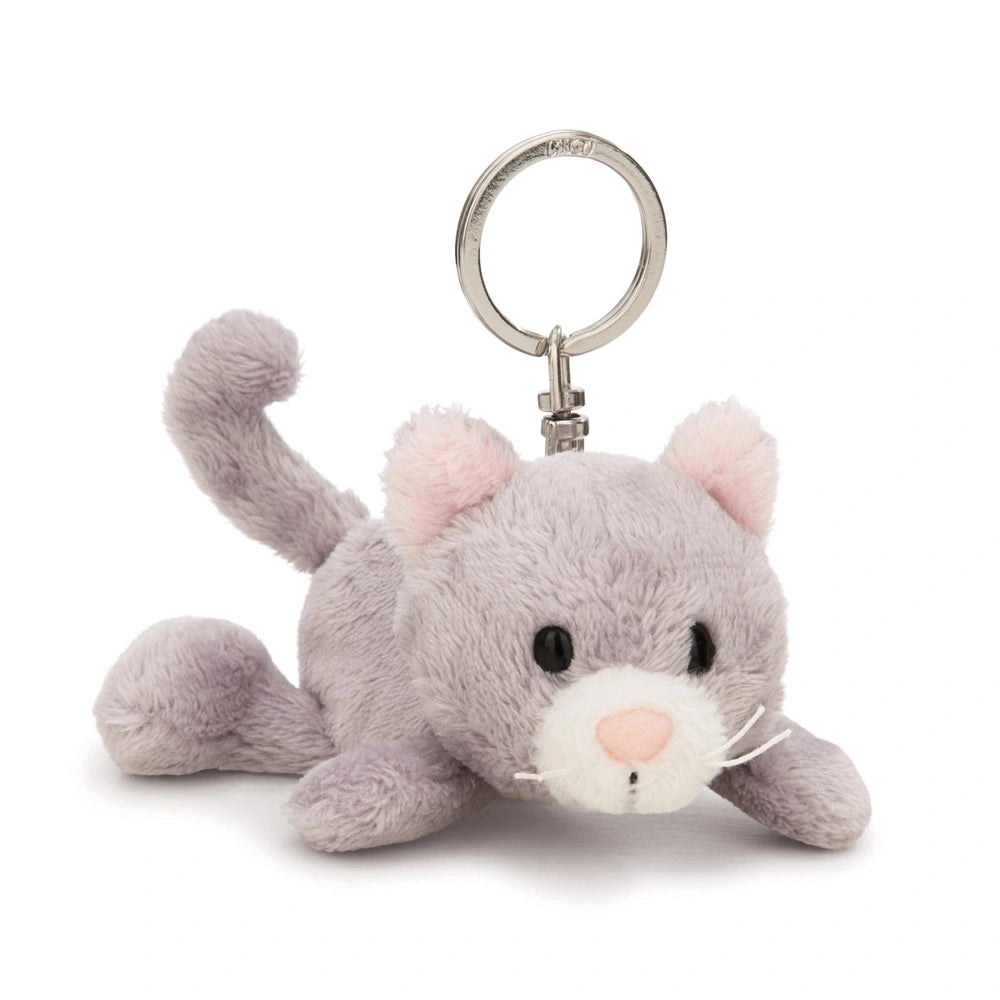 NICI - Homies-Sleutelhanger-Liggende-Kat-Grijs-Actie-Speelfiguren