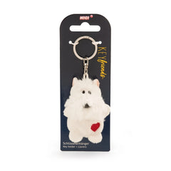 NICI - Sleutelhangers Key-Friends-Witte-Hond-Sleutelhanger