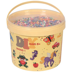 Pet Hama Strijkkralen - Emmer 30.000 Stuks.
