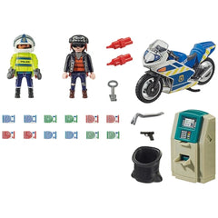 Playmobil City Action Politie Motorachtervolging Van De Geldrover - 70572