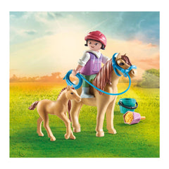Playmobil Paarden Van Waterval Kind Met Pony En Veulen - 71498
