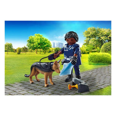 Playmobil Specials Police Officer With Sniffer Dog - 71162