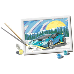 Ravensburger - Creart Blauwe Lamborghini - Schilderen op Nummer - Kunst & Ambachten