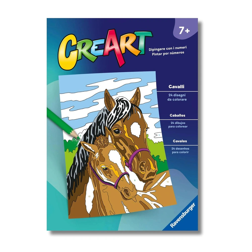 Ravensburger - CreArt-Creatief-Kleurboek-Paarden-Kunst-en-Handwerk