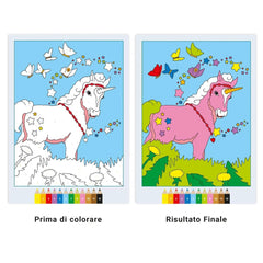 Ravensburger - CreArt Creatief Kleurboek Magische Pony's - Kunst en Ambachten