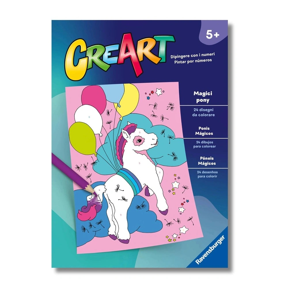Ravensburger - CreArt Creatief Kleurboek Magische Pony's - Kunst en Ambachten