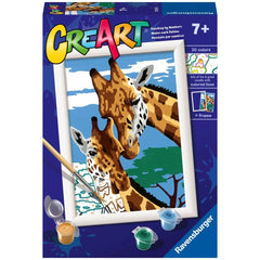 Ravensburger - Creart Cute Giraffes - Painting By Numbers - Arts & Crafts