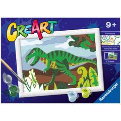 Ravensburger - Creart Roaming Dinosaur - Painting By Numbers - Arts & Crafts