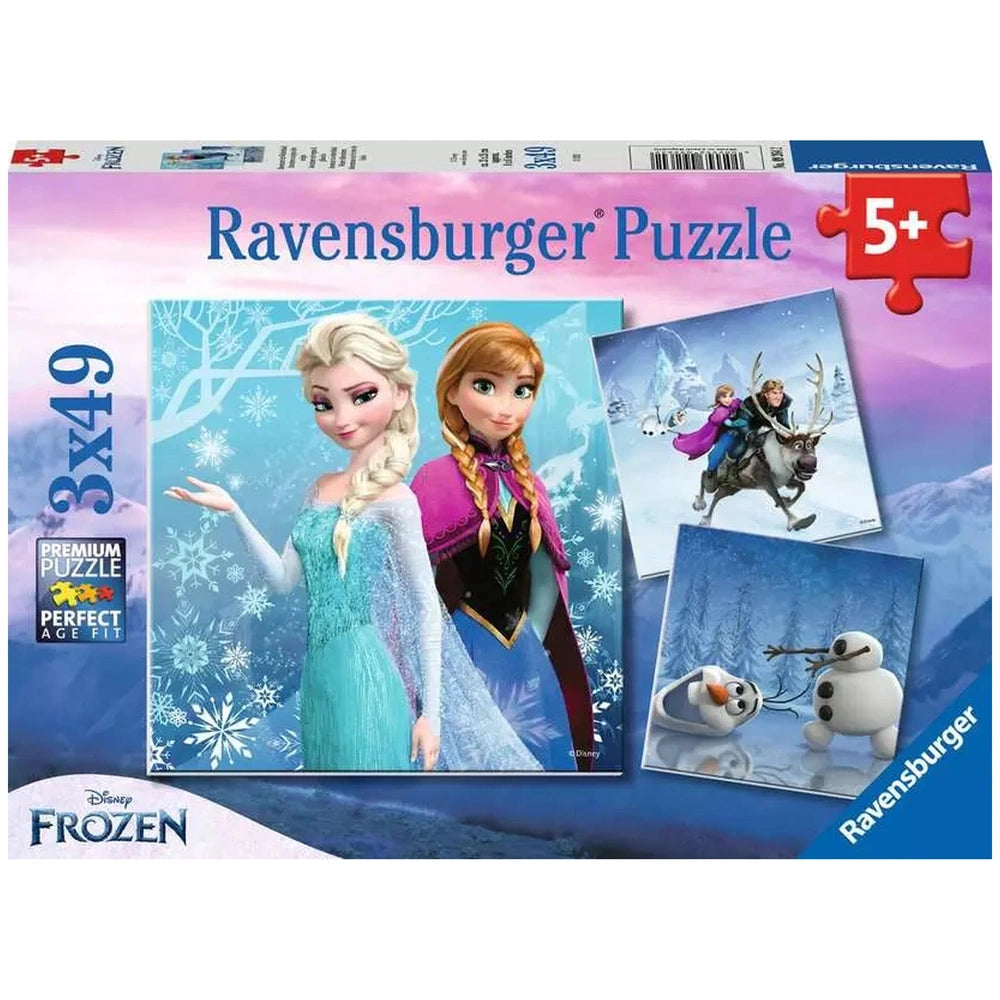 Ravensburger - Frozen - Avontuur in Winterland - 3x49 Stukken - Puzzels