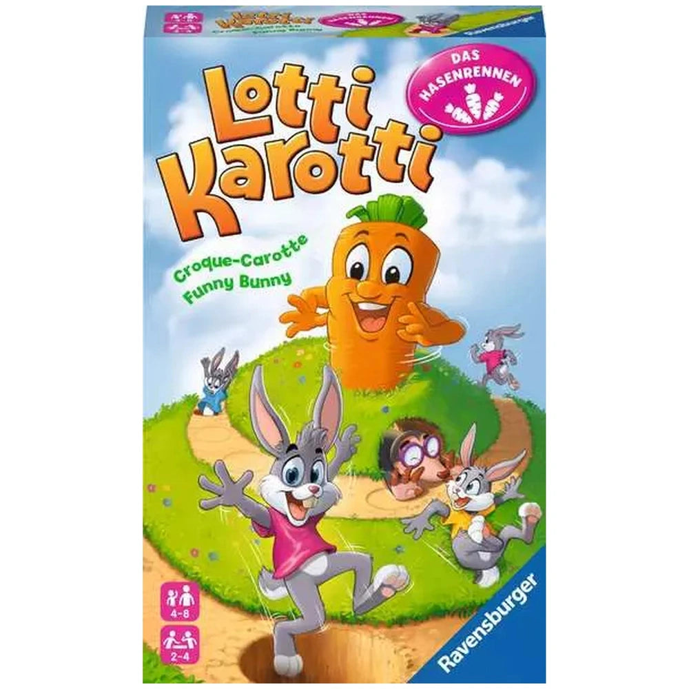 Ravensburger - Lotti Karotti, Das Hasenrennen - Board Game - Multi-Language Instructions