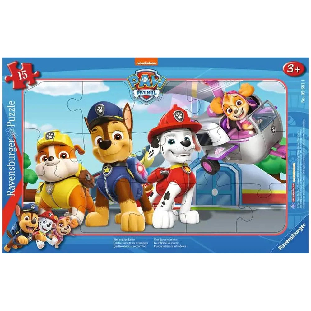 Ravensburger - Paw Patrol - Vier Dappere Redders - 15 Stukken - Puzzels