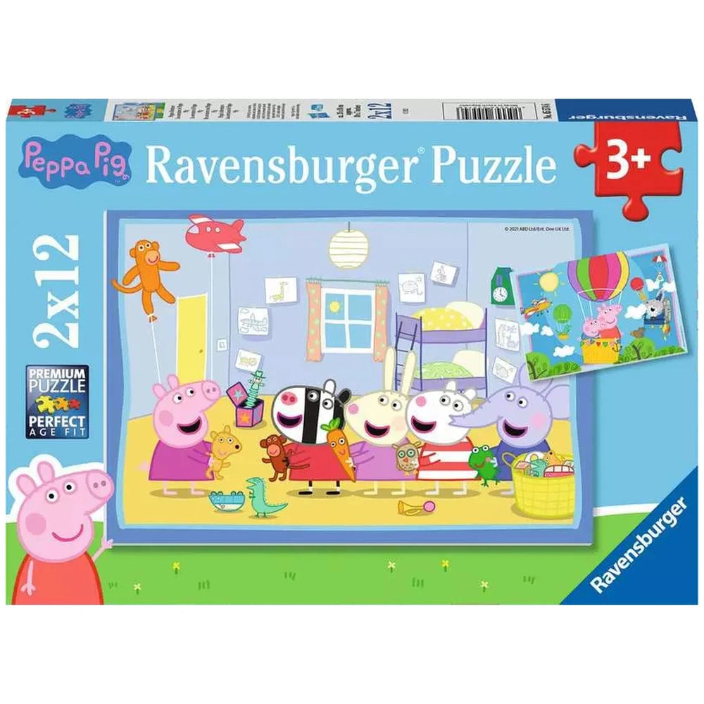 Ravensburger - Peppa Pig - Peppas Adventures - 2x12 Pieces - Puzzles