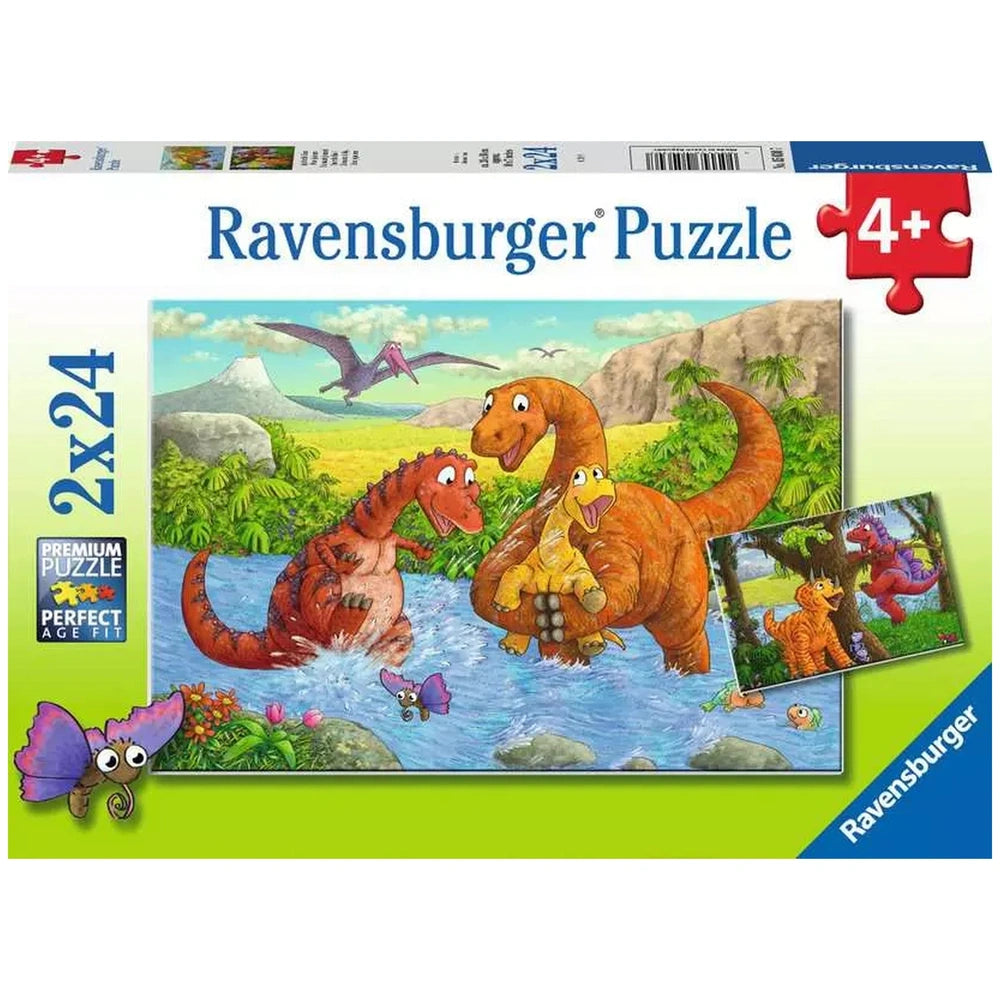 Ravensburger - Playing Dinosaurs - 2x24 Pieces - Puzzles