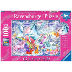 Ravensburger - The Most Beautiful Unicorns Glitter Edition - 100 Pieces - Puzzles
