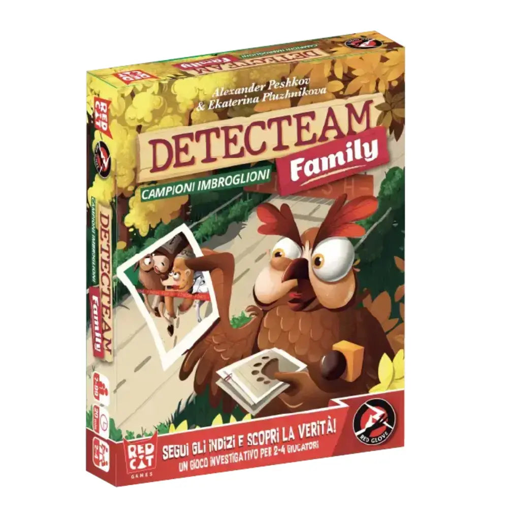 Red Glove - Detecteam: Campioni Imbroglioni - Kaartspellen - 7+ - Familie Mysterie Puzzel - RG20801 - Italiaanse Editie