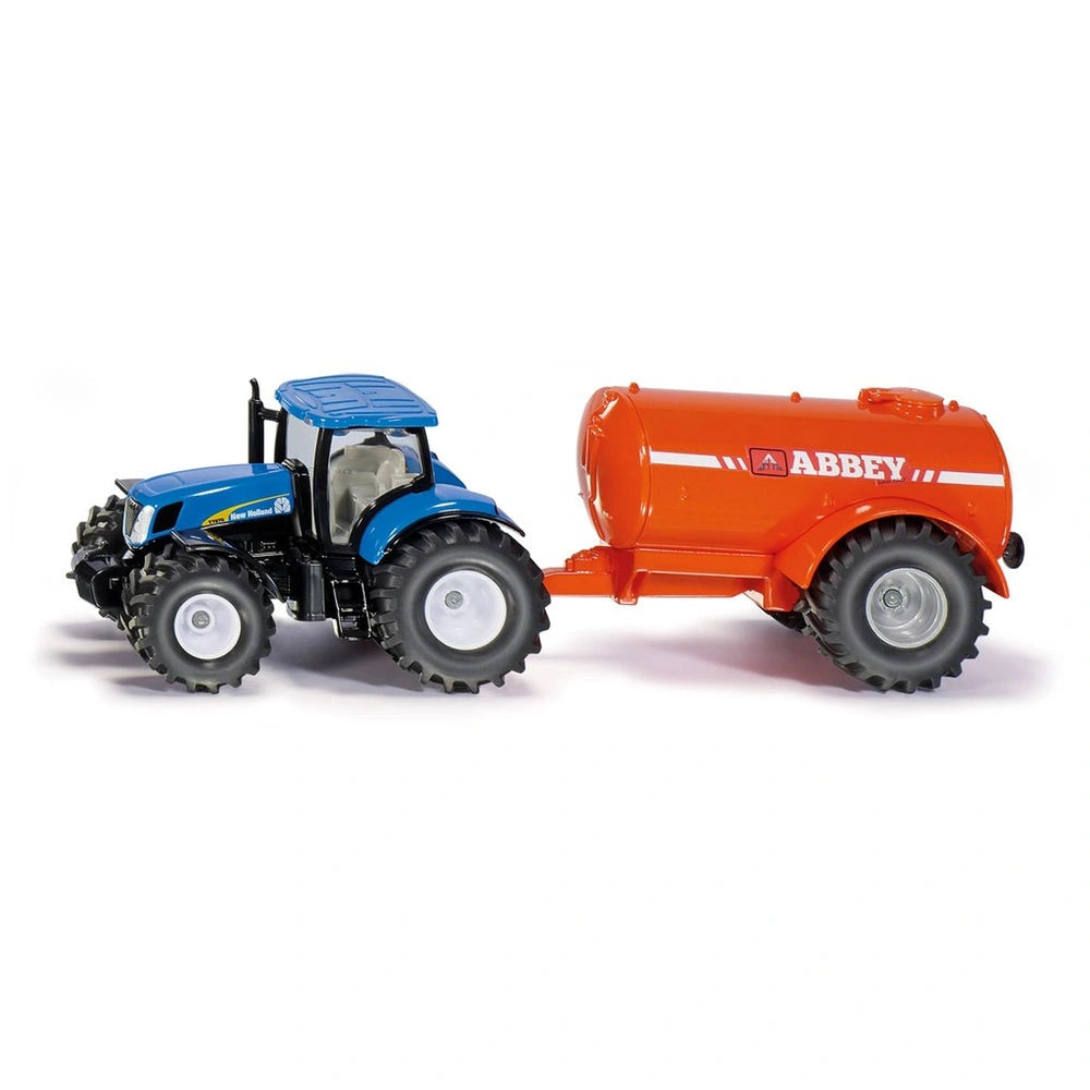 Siku - Tractor met enkelassige vacuüm tanker - Speelvoertuigen