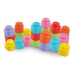 Soft Clemmy - Touch en Speel 20 Zachte Bouwblokken Baby Activiteit Speelgoed