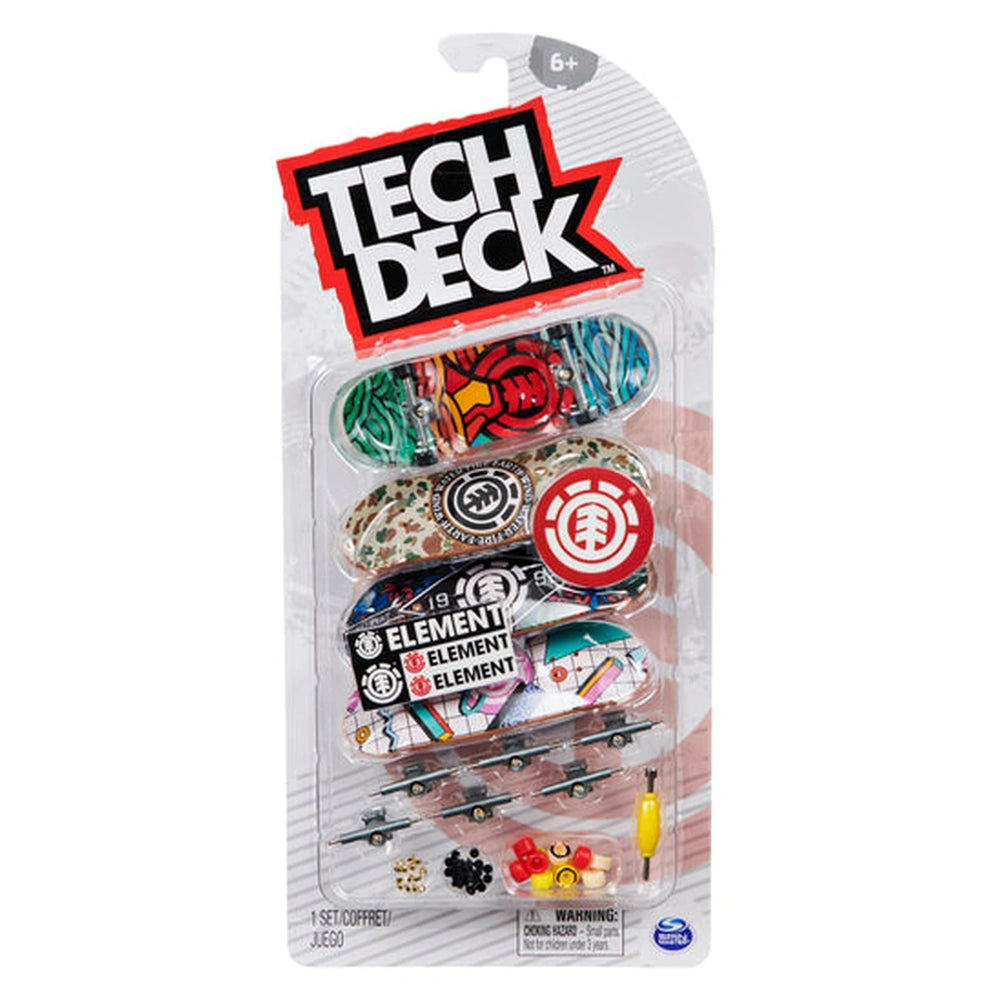 Tech Deck - 96mm Fingerboard met Authentieke Ontwerpen 4 Pack - Assortiment