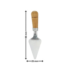 Teifoc trowel tool features a wooden handle and shiny metal blade, designed for arts and crafts projects.
