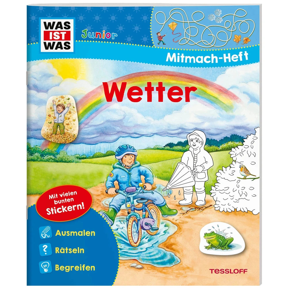 TESSLOFF - WAS IST WAS Junior Weer Activiteitenboek - Educatief Speelgoed - Duitse Editie