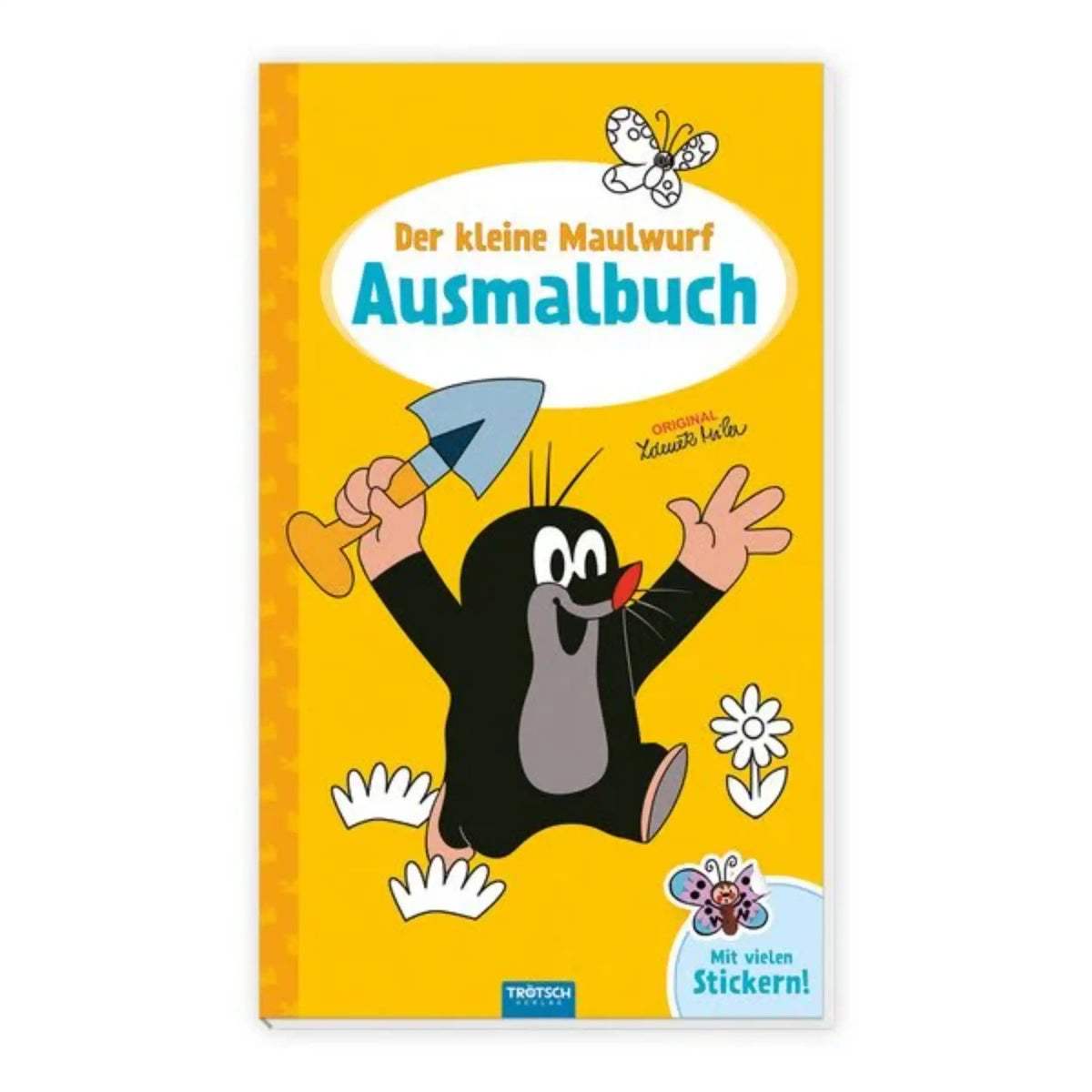 TROTSCH - Het Kleine Muisje Kleurboek met Stickers Knutselen - Duitse Editie
