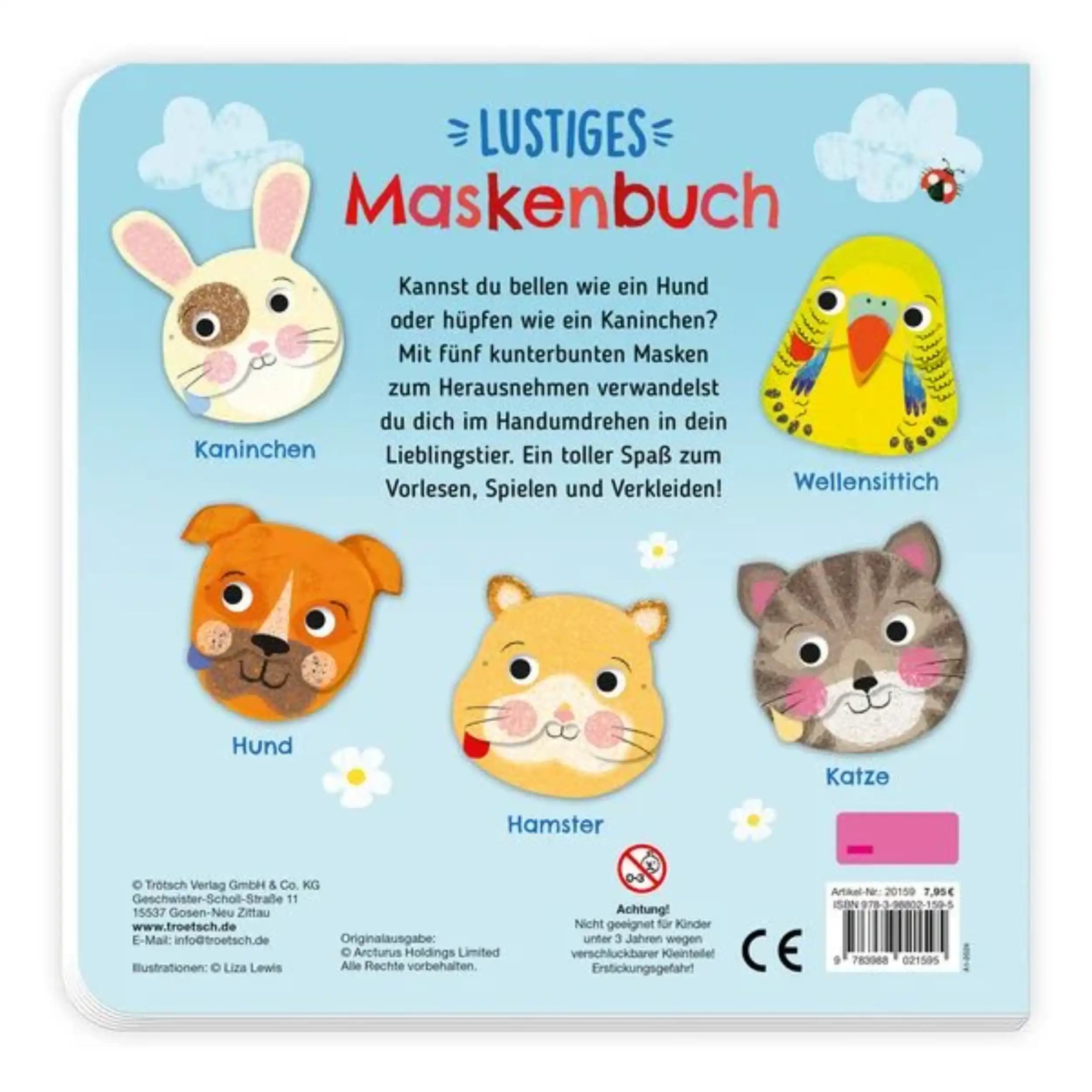 TROTSCH - Grappig Huisdier Masker Boek Boeken - Duitse Editie