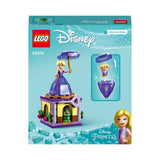 LEGO 43214 Disney Princess Twirling Rapunzel Buildable Toy with Diamond Dress Mini-Doll and Pascal the Chameleon Figure, Collectible Toys for Girls & Boys