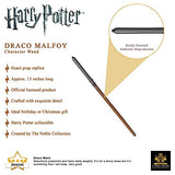 The Noble Collection - Draco Malfoy Character Wand - 16in (40cm) Wizarding World Wand With Name Tag - Harry Potter Film Set Movie Props Wands