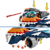 LEGO Marvel Rocket’s Warbird vs. Ronan, Buildable Super Hero Spaceship Toy for Kids with Rocket Raccoon minifigure, Guardians of the Galaxy Gift for Boys and Girls Aged 8 and Over 76278