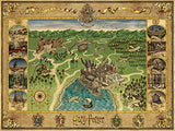 Ravensburger harry potter hogwarts map 1500 piece jigsaw puzzle for adults & for kids age 12 and up