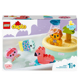 LEGO 10966 DUPLO Bath Time Fun: Floating Animal Island Bath Toy for Babies and Toddlers 1 .5 Years Old, Baby Bathtub Water Toys