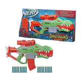 NERF DinoSquad Rex-Rampage Motorized Dart Blaster, 10-Dart Clip, 20 Nerf Darts, 10-Dart Storage- T-Rex Dinosaur Design - Mod: HSBF0807EU4